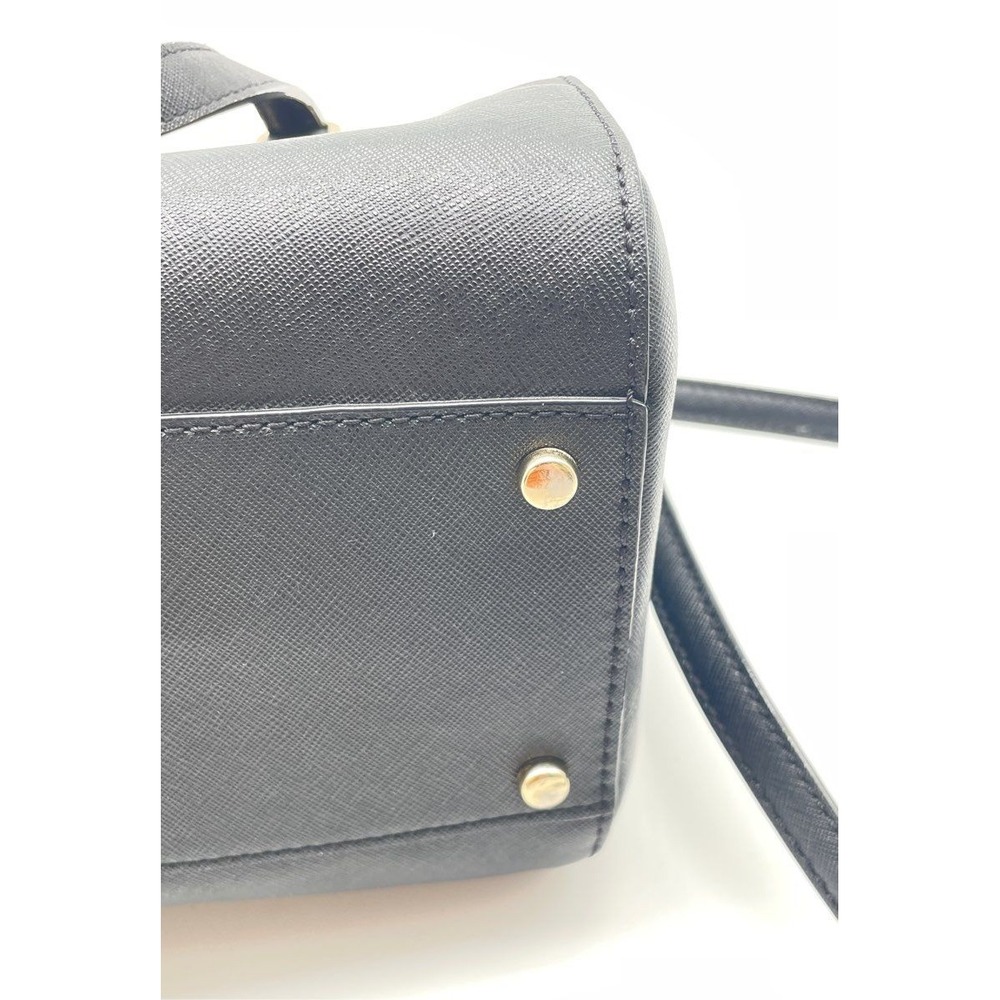Kate Spade Black "Lanae" Laurel Way‎ Black Satchel Crossbody Handbag - Size M - Picture 9 of 11